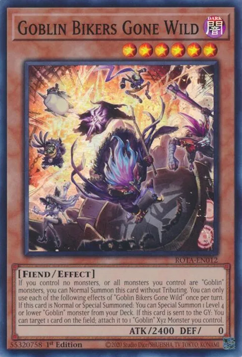 Goblin Bikers Gone Wild ROTA-EN012 Yu-Gi-Oh card from Rage of the Abyss