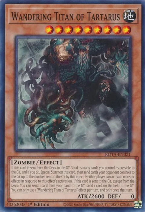 Wandering Titan of Tartarus ROTA-EN021 Yu-Gi-Oh card from Rage of the Abyss