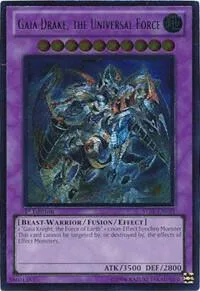 Gaia Drake, the Universal Force Ultimate Rare STBL-EN039 Yu-Gi-Oh card from Starstrike Blast