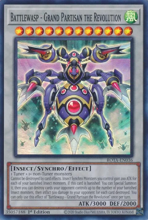 Battlewasp - Grand Partisan the Revolution ROTA-EN036 Yu-Gi-Oh card from Rage of the Abyss