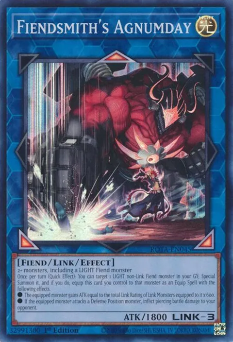 Fiendsmith's Agnumday ROTA-EN045 Yu-Gi-Oh card from Rage of the Abyss