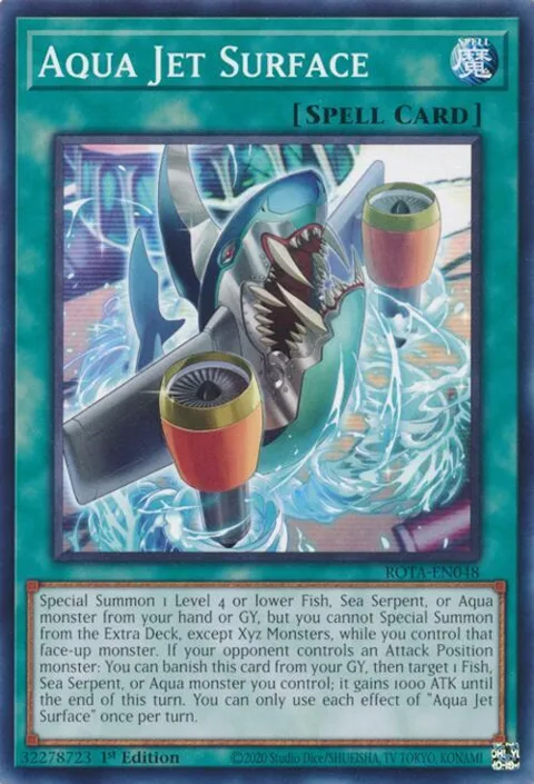 Aqua Jet Surface ROTA-EN048 Yu-Gi-Oh card from Rage of the Abyss