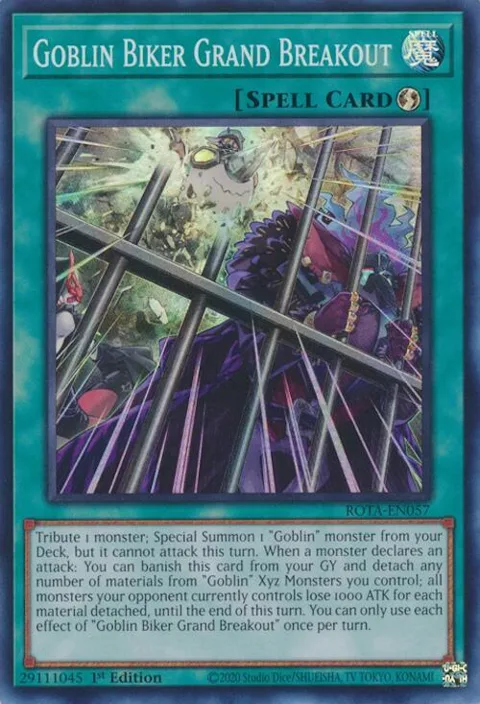 Goblin Biker Grand Breakout ROTA-EN057 Yu-Gi-Oh card from Rage of the Abyss