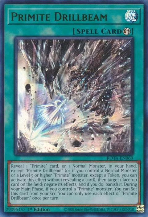 Primite Drillbeam ROTA-EN060 Yu-Gi-Oh card from Rage of the Abyss