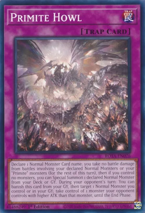 Primite Howl ROTA-EN076 Yu-Gi-Oh card from Rage of the Abyss