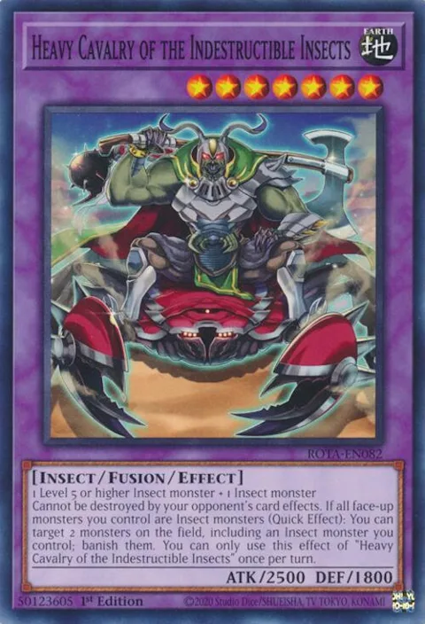 Heavy Cavalry of the Indestructible Insects ROTA-EN082 Yu-Gi-Oh card from Rage of the Abyss