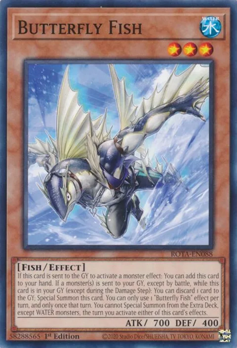 Butterfly Fish ROTA-EN088 Yu-Gi-Oh card from Rage of the Abyss