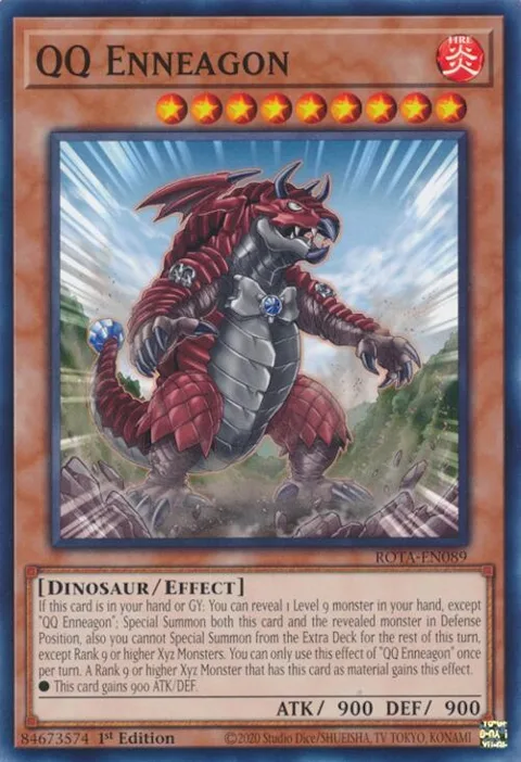 QQ Enneagon ROTA-EN089 Yu-Gi-Oh card from Rage of the Abyss