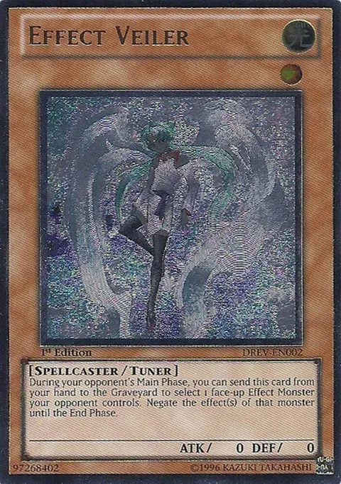 Effect Veiler Ultimate Rare DREV-EN002 1st Edition Yu-Gi-Oh card from Duelist Revolution