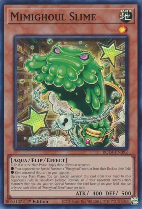Mimighoul Slime ROTA-EN092 Yu-Gi-Oh card from Rage of the Abyss