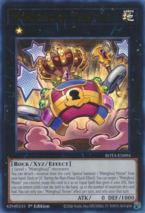 Mimighoul Throne ROTA-EN094 Yu-Gi-Oh card from Rage of the Abyss