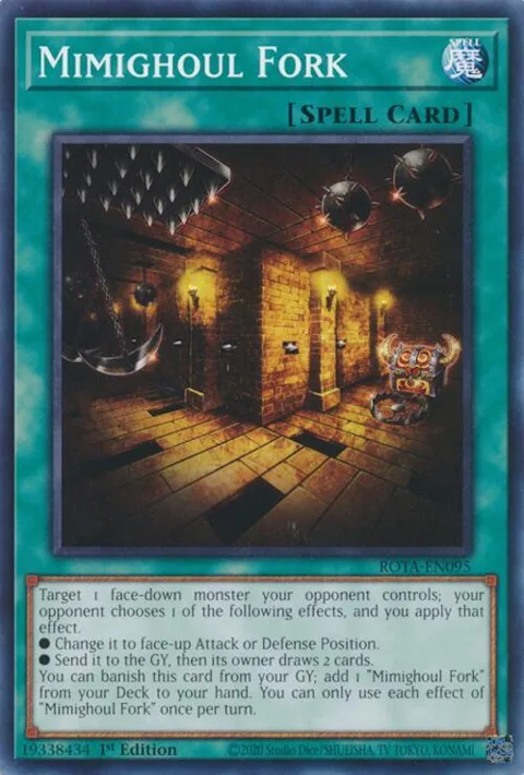 Mimighoul Fork ROTA-EN095 Yu-Gi-Oh card from Rage of the Abyss