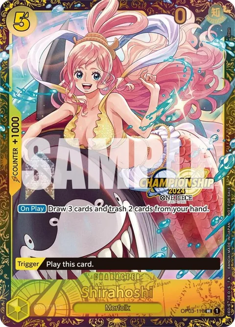 Shirahoshi October Championship 2024 Online Regional OP03-116 One Piece card from One Piece Promotion Cards