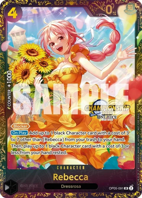 Rebecca October Championship 2024 Online Regional OP05-091 One Piece card from One Piece Promotion Cards