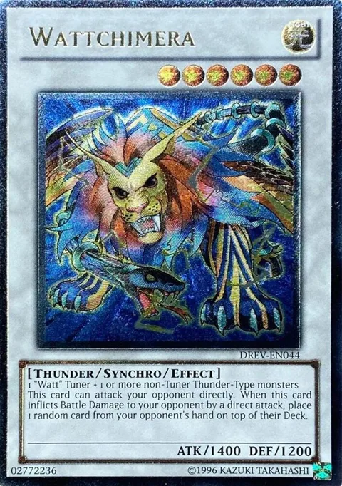 Wattchimera Ultimate Rare DREV-EN044 1st Edition Yu-Gi-Oh card from Duelist Revolution