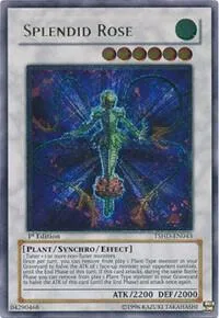 Splendid Rose Ultimate Rare TSHD-EN043 1st Edition Yu-Gi-Oh card from The Shining Darkness