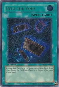 Into The Void Ultimate Rare TSHD-EN049 Unlimited Yu-Gi-Oh card from The Shining Darkness