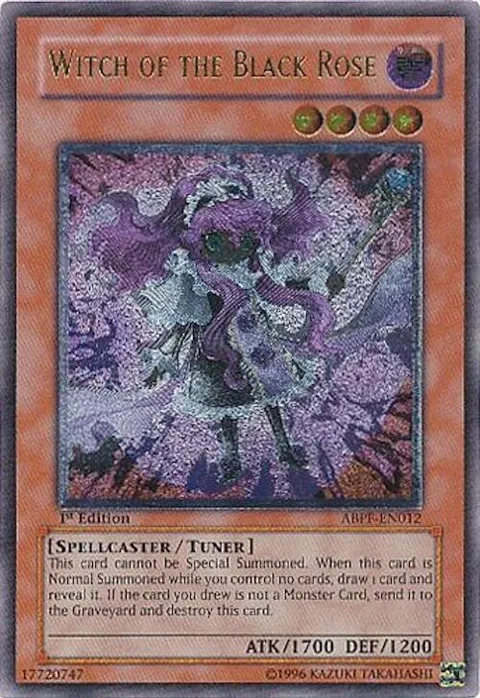 Witch of the Black Rose Ultimate Rare ABPF-EN012 Unlimited Yu-Gi-Oh card from Absolute Powerforce
