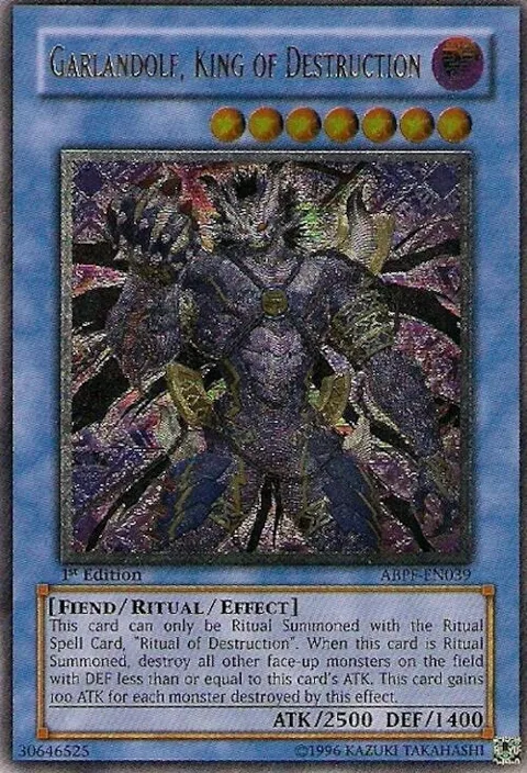 Garlandolf, King of Destruction Ultimate Rare ABPF-EN039 Unlimited Yu-Gi-Oh card from Absolute Powerforce