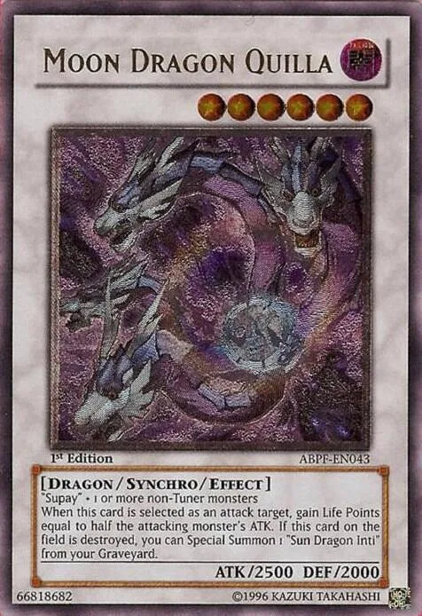 Moon Dragon Quilla Ultimate Rare ABPF-EN043 Unlimited Yu-Gi-Oh card from Absolute Powerforce