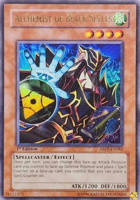 Alchemist of Black Spells Ultimate Rare ABPF-EN082 1st Edition Yu-Gi-Oh card from Absolute Powerforce