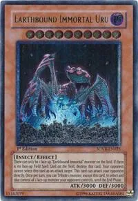 Earthbound Immortal Uru Ultimate Rare SOVR-EN025 1st Edition Yu-Gi-Oh card from Stardust Overdrive