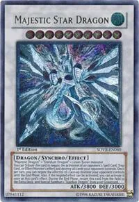 Majestic Star Dragon Ultimate Rare SOVR-EN040 Unlimited Yu-Gi-Oh card from Stardust Overdrive