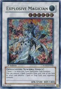 Explosive Magician Ultimate Rare SOVR-EN044 1st Edition Yu-Gi-Oh card from Stardust Overdrive