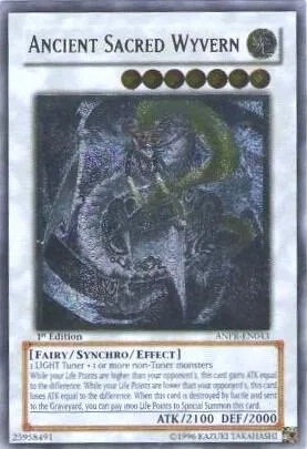 Ancient Sacred Wyvern Ultimate Rare ANPR-EN043 Unlimited Yu-Gi-Oh card from Ancient Prophecy