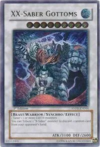 XX-Saber Gottoms Ultimate Rare ANPR-EN044 Unlimited Yu-Gi-Oh card from Ancient Prophecy