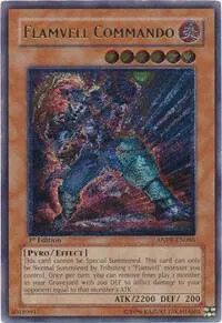 Flamvell Commando Ultimate Rare ANPR-EN086 Unlimited Yu-Gi-Oh card from Ancient Prophecy
