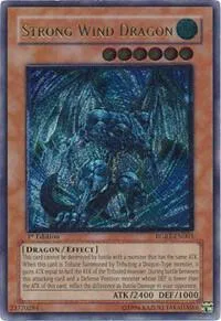 Strong Wind Dragon Ultimate Rare RGBT-EN003 Unlimited Yu-Gi-Oh card from Raging Battle
