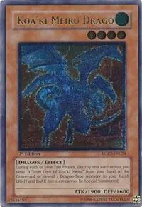 Koa'ki Meiru Drago Ultimate Rare RGBT-EN024 1st Edition Yu-Gi-Oh card from Raging Battle
