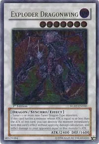 Exploder Dragonwing Ultimate Rare RGBT-EN040 Unlimited Yu-Gi-Oh card from Raging Battle