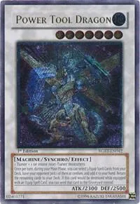 Power Tool Dragon Ultimate Rare RGBT-EN042 1st Edition Yu-Gi-Oh card from Raging Battle