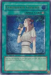 Forbidden Chalice Ultimate Rare RGBT-EN061 1st Edition Yu-Gi-Oh card from Raging Battle