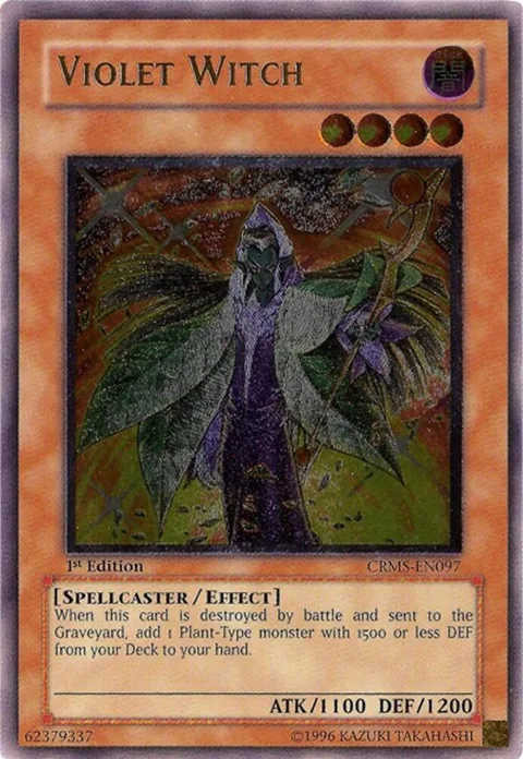 Violet Witch Ultimate Rare CRMS-EN097 1st Edition Yu-Gi-Oh card from Crimson Crisis