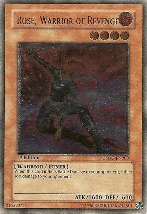 Rose, Warrior of Revenge Ultimate Rare CSOC-EN000 Unlimited Yu-Gi-Oh card from Crossroads of Chaos