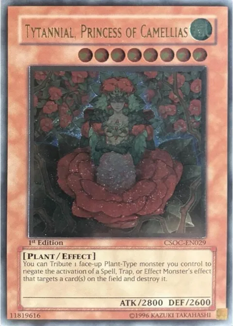 Tytannial, Princess of Camellias Ultimate Rare CSOC-EN029 1st Edition Yu-Gi-Oh card from Crossroads of Chaos