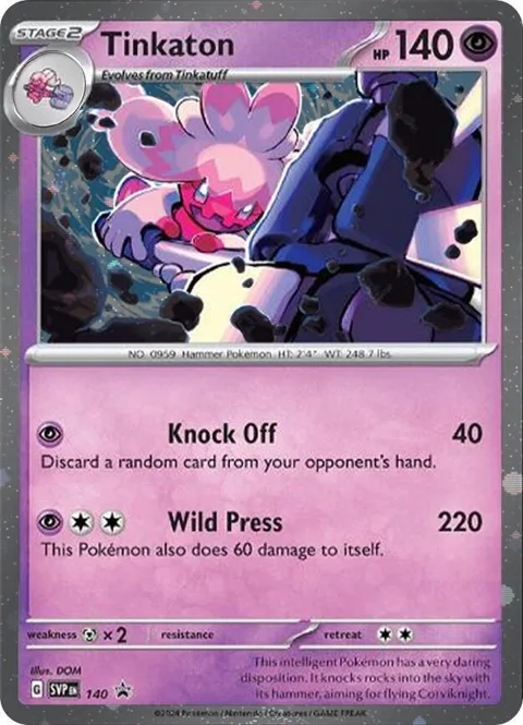 Tinkaton - 140 Cosmo Holo #140 Holofoil Pokémon card from Scarlet & Violet Promo Cards