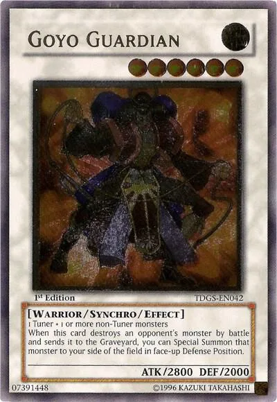 Goyo Guardian Ultimate Rare TDGS-EN042 1st Edition Yu-Gi-Oh card from The Duelist Genesis