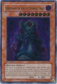 Vennominon the King of Poisonous Snakes Ultimate Rare TAEV-EN014 1st Edition Yu-Gi-Oh card from Tactical Evolution