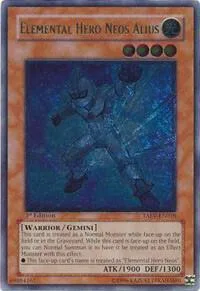 Elemental Hero Neos Alius Ultimate Rare TAEV-EN018 1st Edition Yu-Gi-Oh card from Tactical Evolution