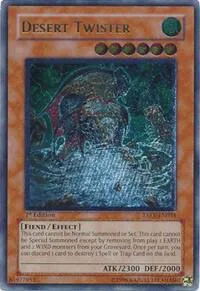 Desert Twister Ultimate Rare TAEV-EN034 1st Edition Yu-Gi-Oh card from Tactical Evolution