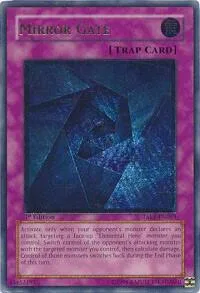 Mirror Gate Ultimate Rare TAEV-EN063 Unlimited Yu-Gi-Oh card from Tactical Evolution