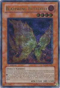 Blazewing Butterfly Ultimate Rare TAEV-EN089 Unlimited Yu-Gi-Oh card from Tactical Evolution