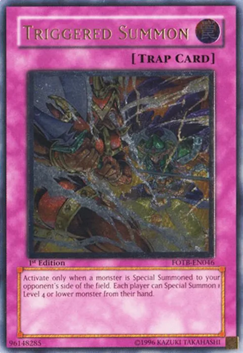 Triggered Summon Ultimate Rare FOTB-EN046 Unlimited Yu-Gi-Oh card from Force of the Breaker