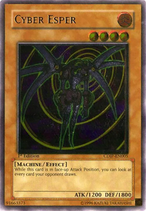 Cyber Esper Ultimate Rare CDIP-EN005 Yu-Gi-Oh card from Cyberdark Impact