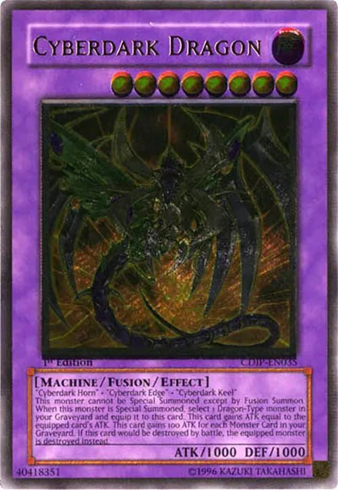 Cyberdark Dragon Ultimate Rare CDIP-EN035 Yu-Gi-Oh card from Cyberdark Impact
