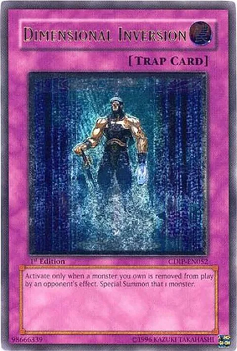 Dimensional Inversion Ultimate Rare CDIP-EN052 Unlimited Yu-Gi-Oh card from Cyberdark Impact